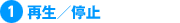 再生／停止