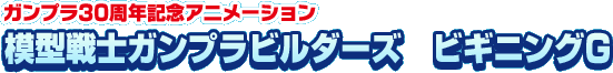 ガンプラ30周年記念アニメーション模型選氏ガンプラビルダーズ　ビギニングG