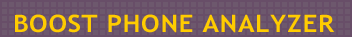 BOOST PHONE ANALYZER